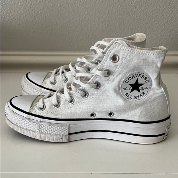 Converse Chuck Taylor All Star Lift Platform White High-Tops - Picture 3 of 7